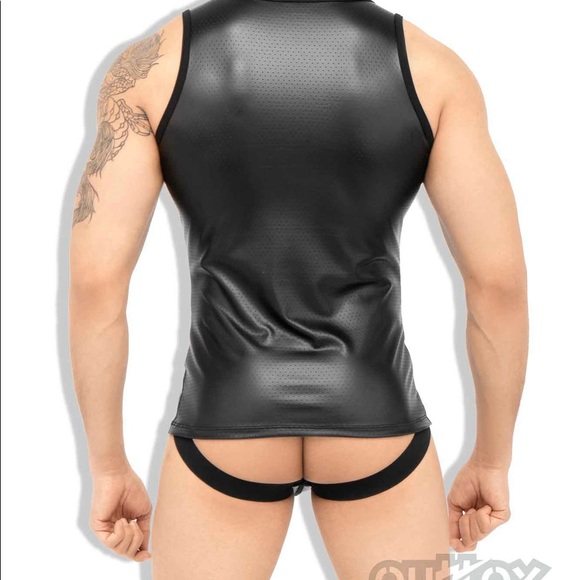 Outtox(maskulo) Black Tank Top..TP140-90-M - Picture 3 of 5